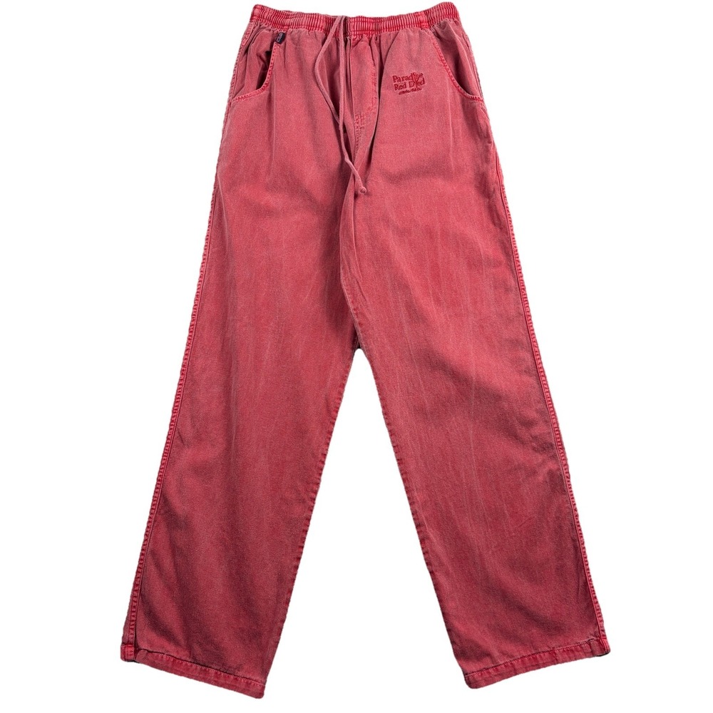 Crazy Shirts Pants Mens Large‎ Paradise Red Dyed Elastic Baggy Lounge Comfort